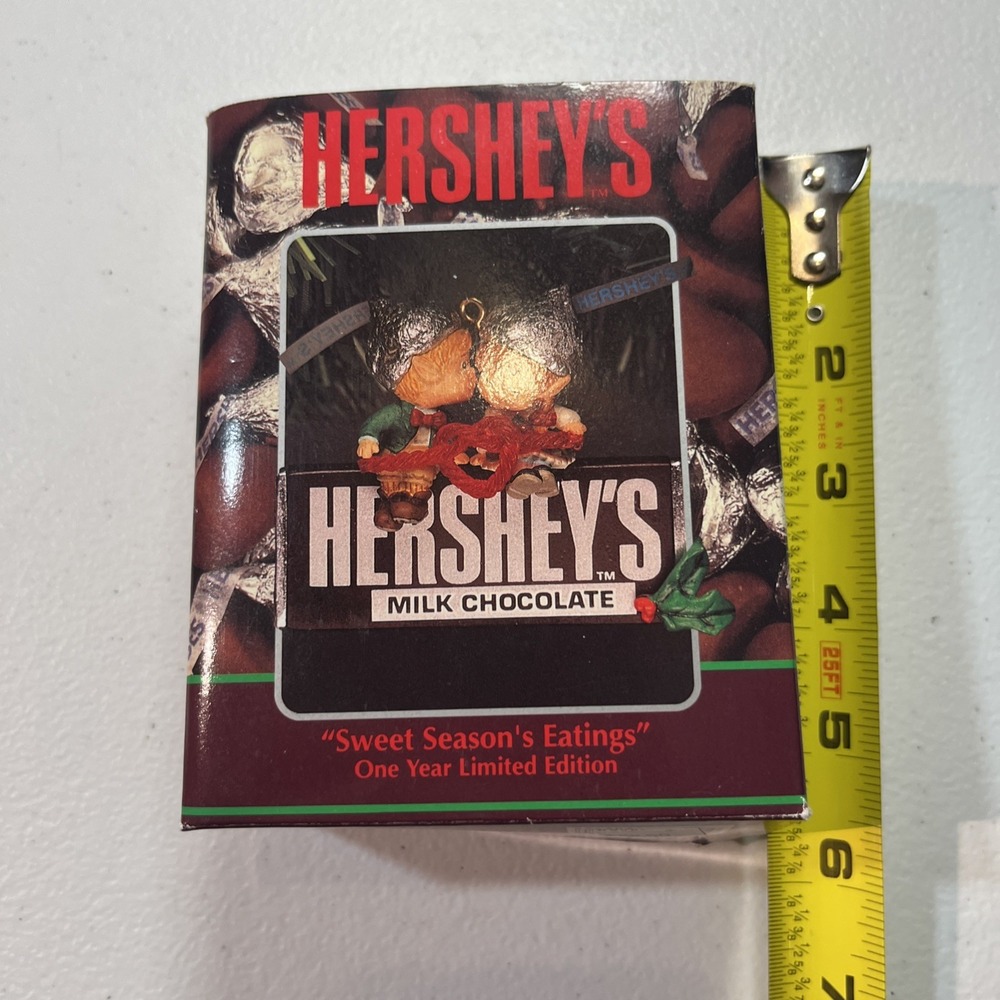 1993 Enesco Hershey's Christmas Ornament "Sweet Season's Eatings" Vintage